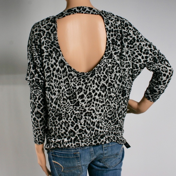 Express animal print backless top Small - Picture 2 of 6